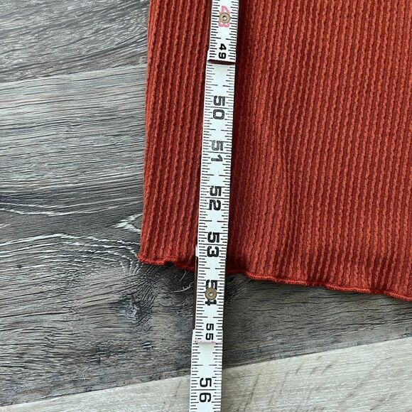 7 Day Wknd Ribbed Cut out Maxi Dress with Slit Spaghetti Strap Size Small - Picture 7 of 11